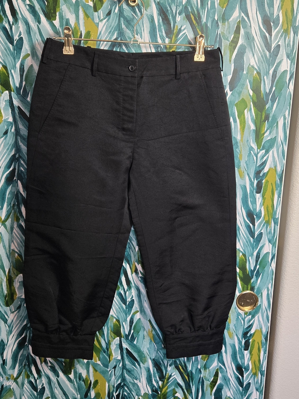 RARE Vetements x Brioni Couture Deconstructed Cropped Pants Black